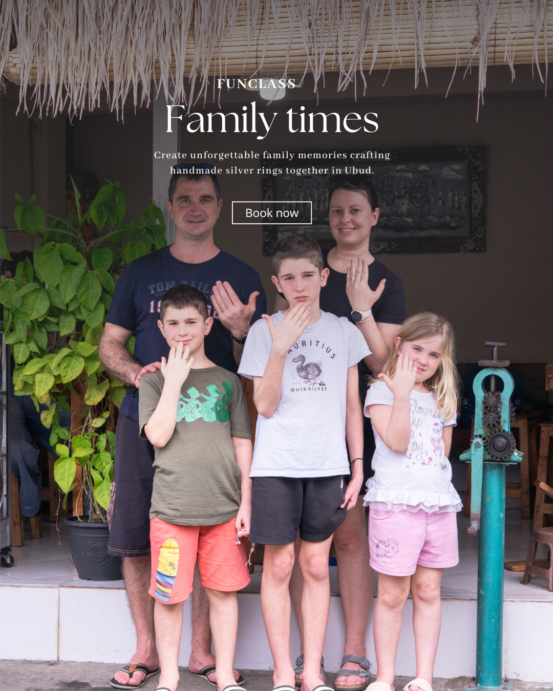 jewelry making ring with your happy family